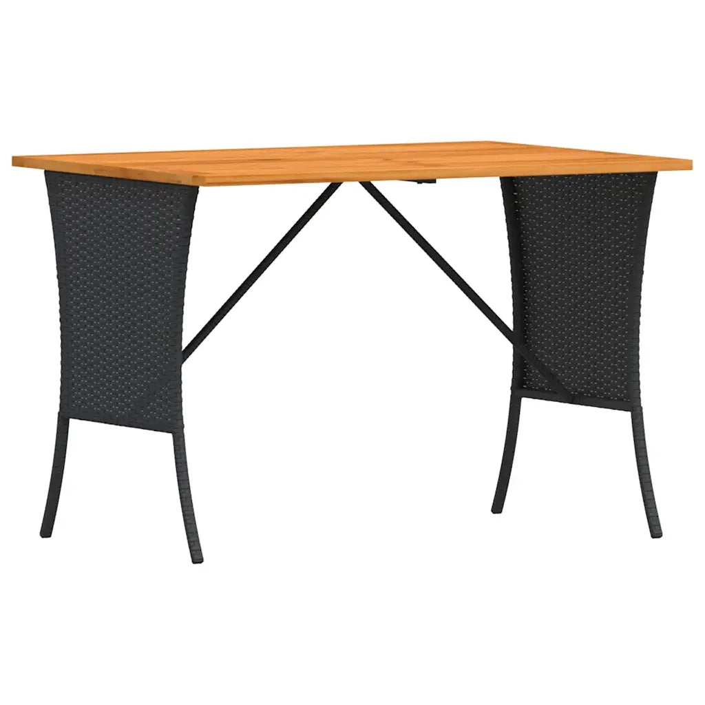 Set Divani da Giardino 3 pz con Cuscini in Polyrattan Nero 3365341