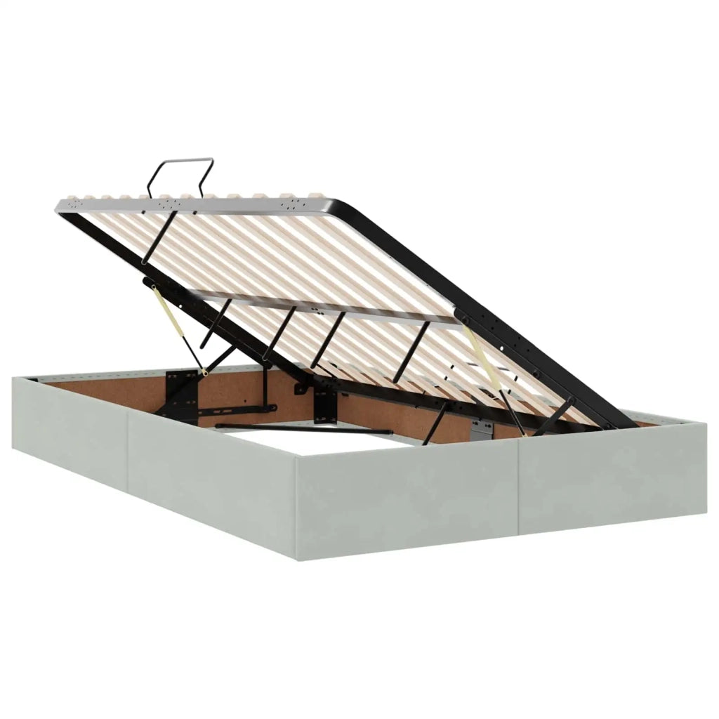 Letto con contenitore LED e materasso Grigio Chiaro 3459300