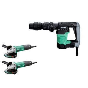 HIKOKI MARTELLO DEMOLITORE H41MB2 950W 7,1J+2 SMERIGL G12STA