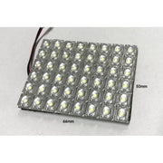 Pannello Plafoniera Lampada Led 12V Con 48 Led F5 Flux Colore Blue Blu Per Luci Abitacolo Cassone Furgone Camper
