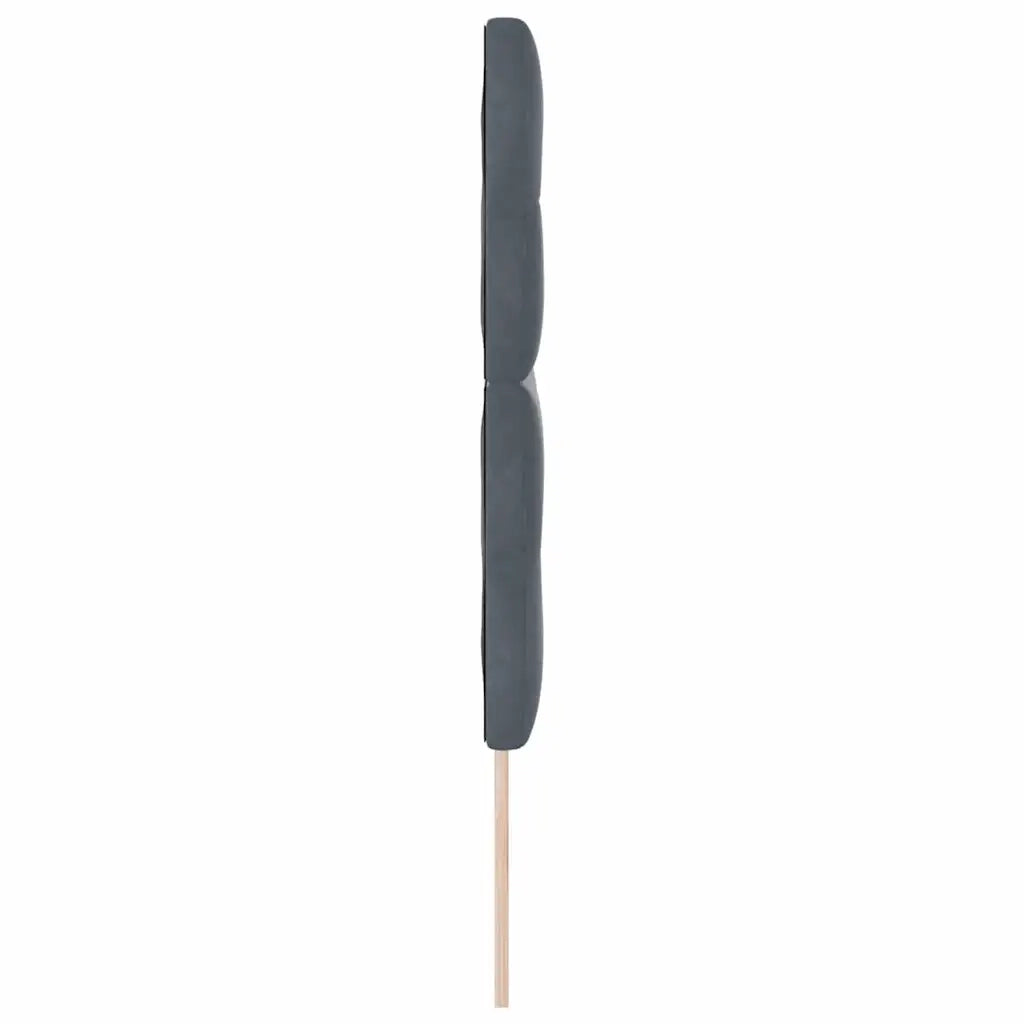 Testiera | Testata Grigio scuro 144 cm Velluto