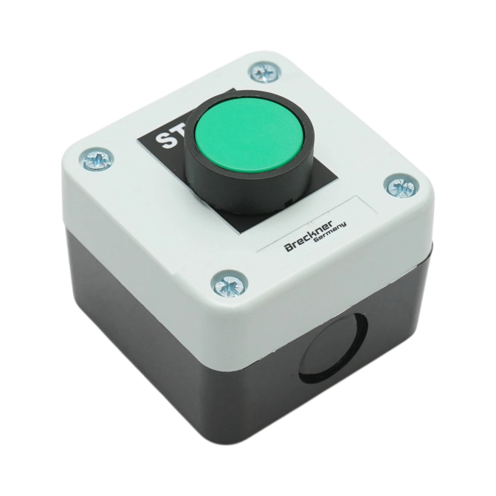 Alloggiamento del pulsante di controllo START verde con ritorno 1NO Breckner Germany