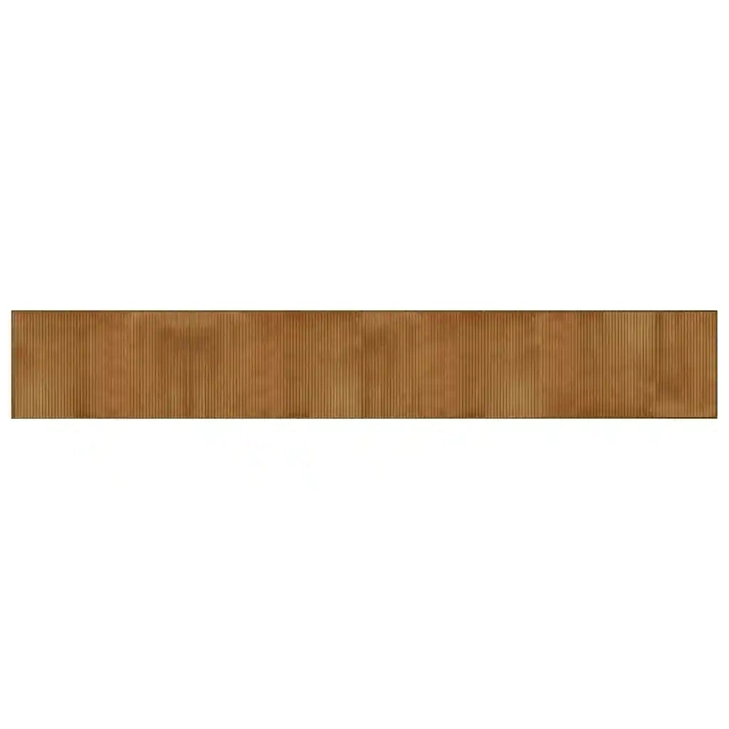 Tappeto Rettangolare Marrone 60x400 cm in Bambù 376848
