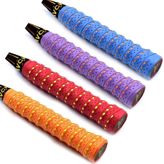 Supporto per racchetta da tennis con manico antiscivolo - assorbe il sudore - adesivo - resistente alle abrasioni - duraturo - tessuto di alta qualità - impermeabile - manico per racchetta