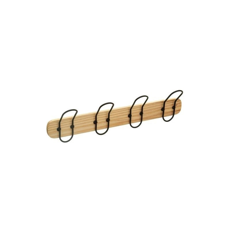Appendiabiti 4 ganci legno