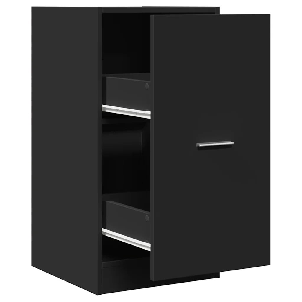 Armadietto da Farmacia Nero 40x41x77,5 cm in Truciolato 855188