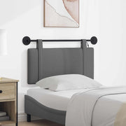 Testiera sospesa Con luce LED Grigio Scuro Tessuto 3423848