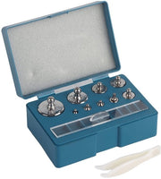 Set di pesi di calibrazione 17 pezzi - Pesi precisi - Acciaio argento - Set complessivo 211,1g - Incluso contenitore di conservazione - Tolleranza consentita +/- 0,003g - Set di pesi