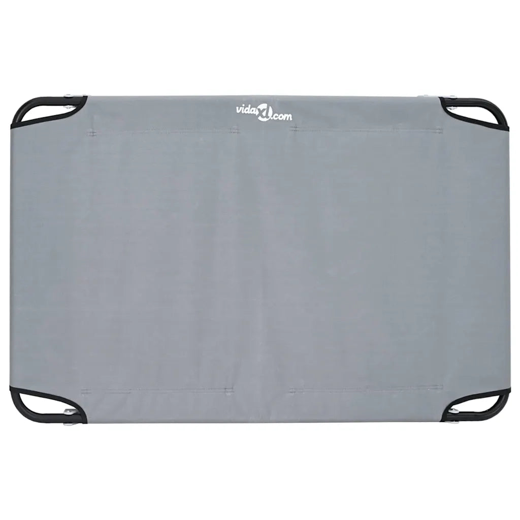 Letto per Cani Grigio chiaro 90 x 55 x 18 cm Acciaio 42008217