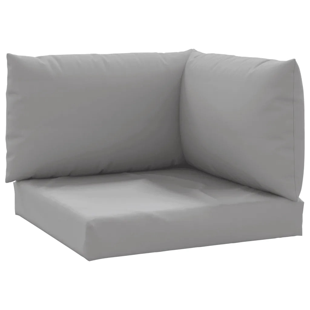 Cuscini per Pallet 3 pz Grigi in Tessuto Oxford 315065