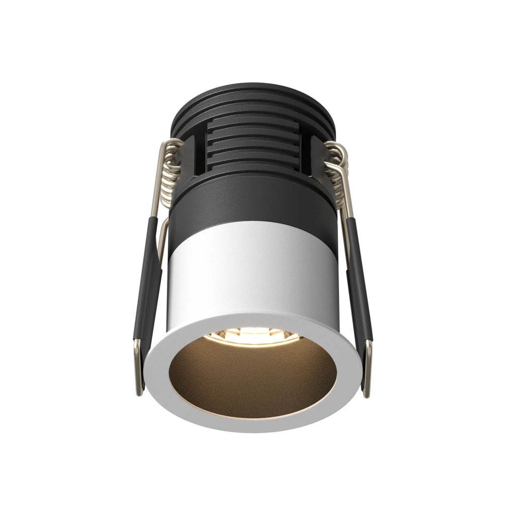 Maytoni Lampada da Incasso Minor 1 luce LED integrato nero alluminio