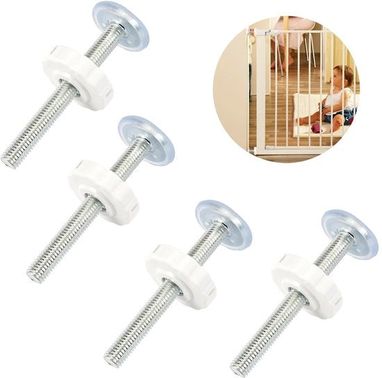 Set di Viti a Tornello 4 Pezzi - 90 mm - Viti a Tornello - Porte di Sicurezza - Recinzione per Animali Domestici - Materiale di Alta Qualità - Viti a Tornello

Specifiche tecniche:
- Lunghezza: 90 mm
- Set di 4 pezzi