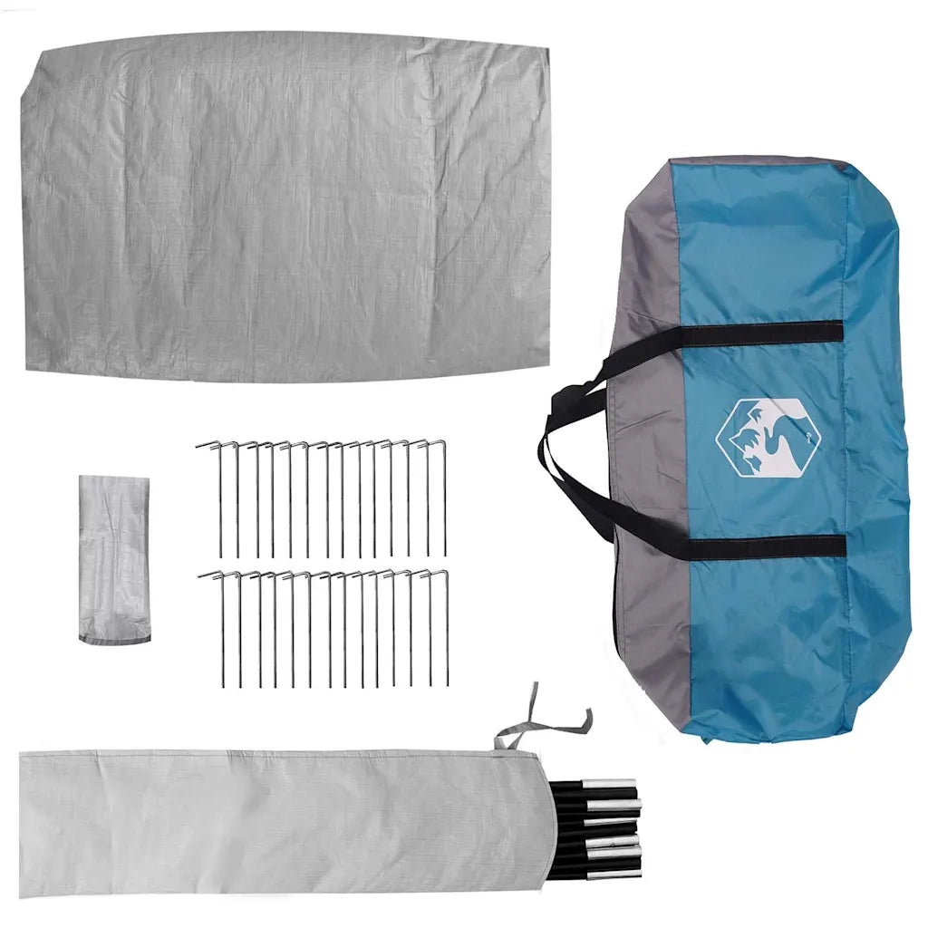Tenda Familiare con tetto Blu 833 x 585 x 216 cm taffetà 42001152