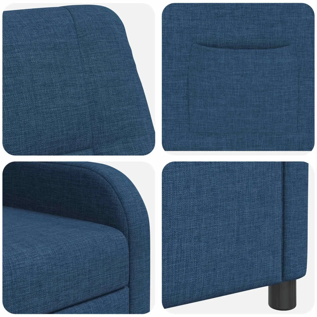 Poltrona reclinabile Blu Tessuto 42035029