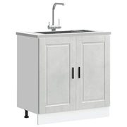 Mobile base lavello Porto Grigio Cemento 80x46x81,5 cm 853931