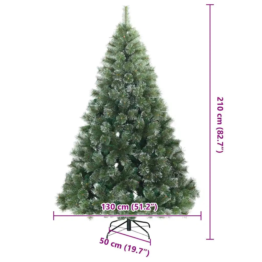 Albero di Natale Artificiale Snodato Foderato di Neve Verde 42019339