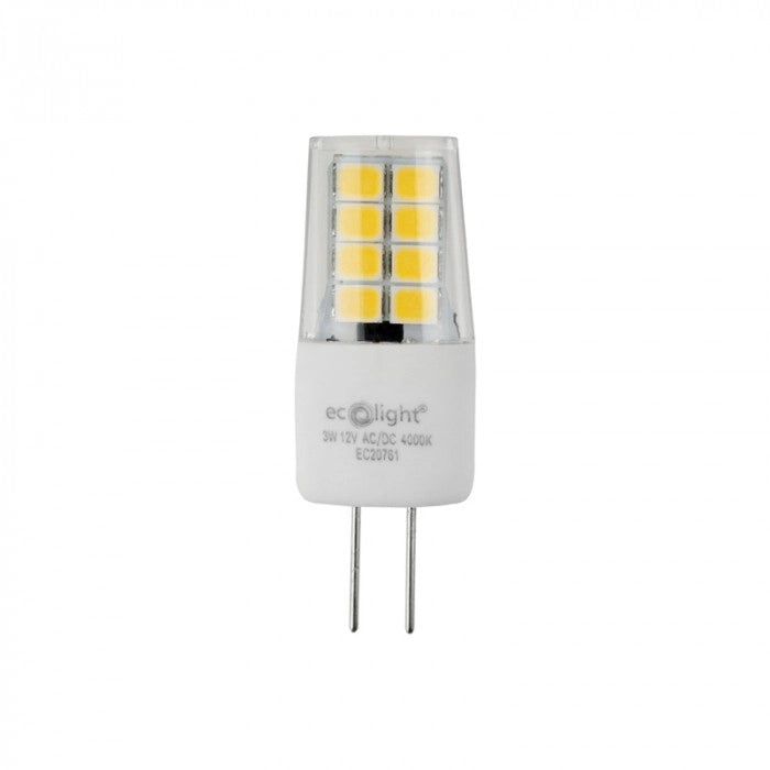Lampadina LED G4 3W 12V 3000K 300lm NoFlicker Ecolight
