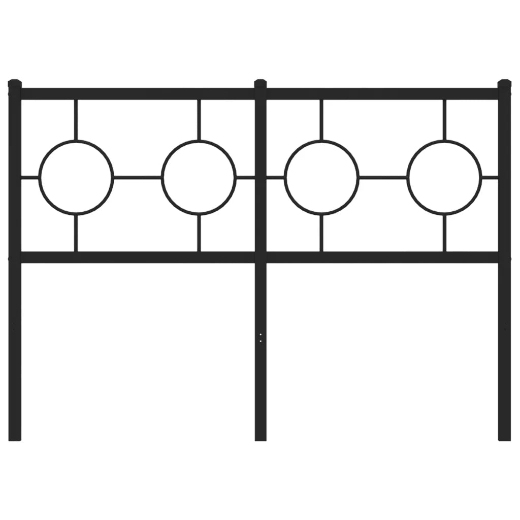Testiera di Ricambio in Metallo Nero 120 cm 376257