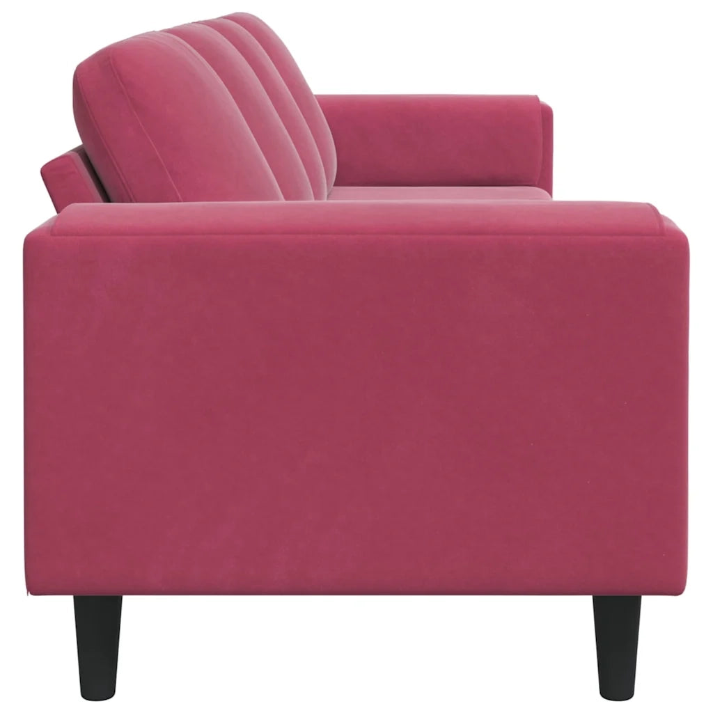 Divano per Soggiorno Rosso Vino 250 x 77 x 76 cm 3335095