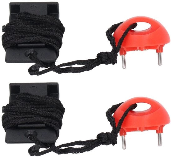 Dispositivo di sicurezza a scatola magnetica - Interruttore di emergenza - Accessorio per cinturino - 2 pezzi - Facile da installare - Chiave per cinturino