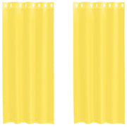Tende in Voile con Occhielli 2 pz Giallo