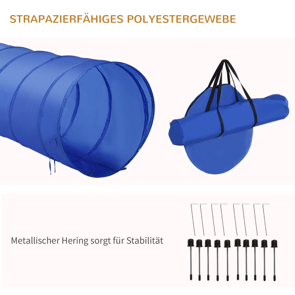 Set Agility per Cani ¨C zephmum ¨C Giallo e Blu
