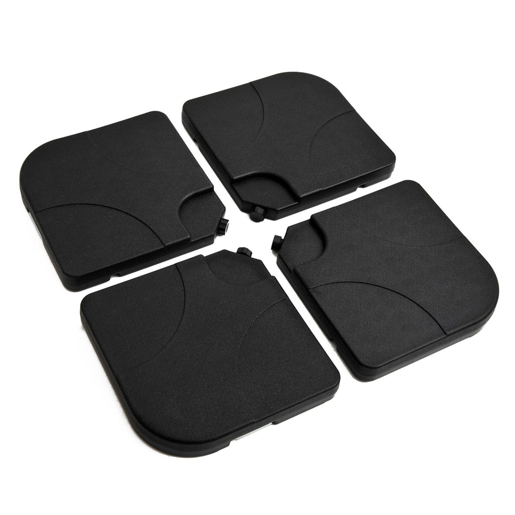 Set 4 Pezzi Base per Ombrellone da Giardino in Plastica ¨C Minimal ¨C 50x50x7.5 cm
