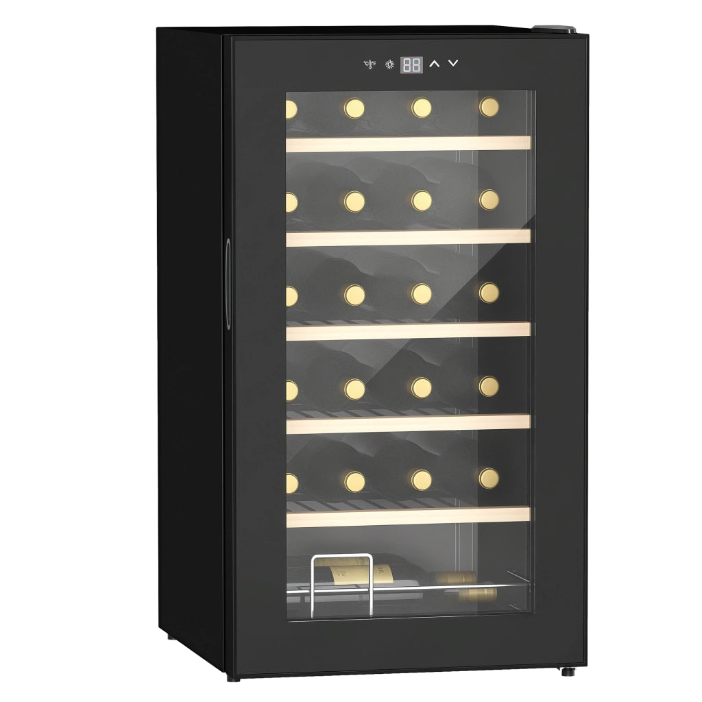 Cantinetta Vino Frigo ¨C zephmum ¨C Nero, 24 Bottiglie, 65L, Controllo Temperatura