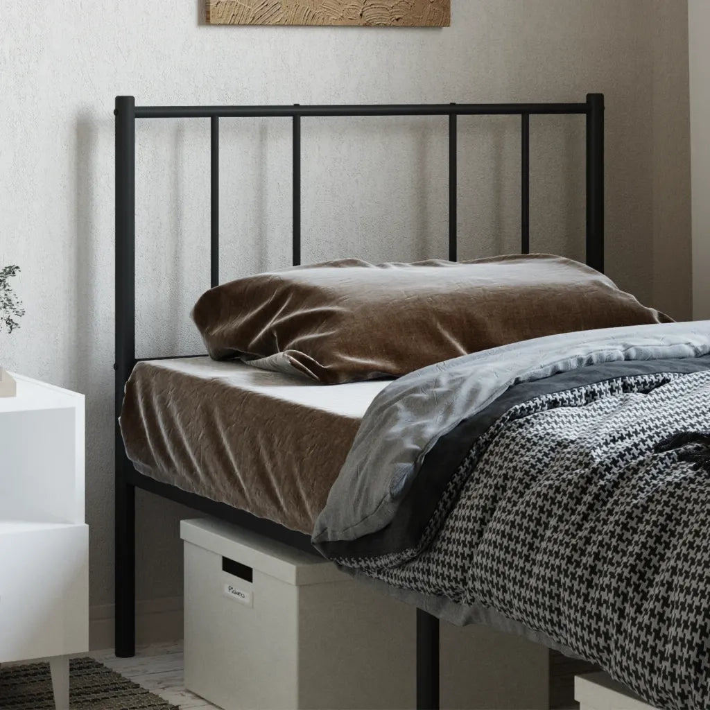 Testiera | Testata di Ricambio in Metallo Nero 80 cm