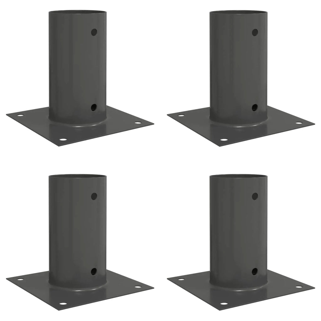 Ancora rotonda per terreno 4 pz Antracite 15 x 15 x 15 cm CFW2848124