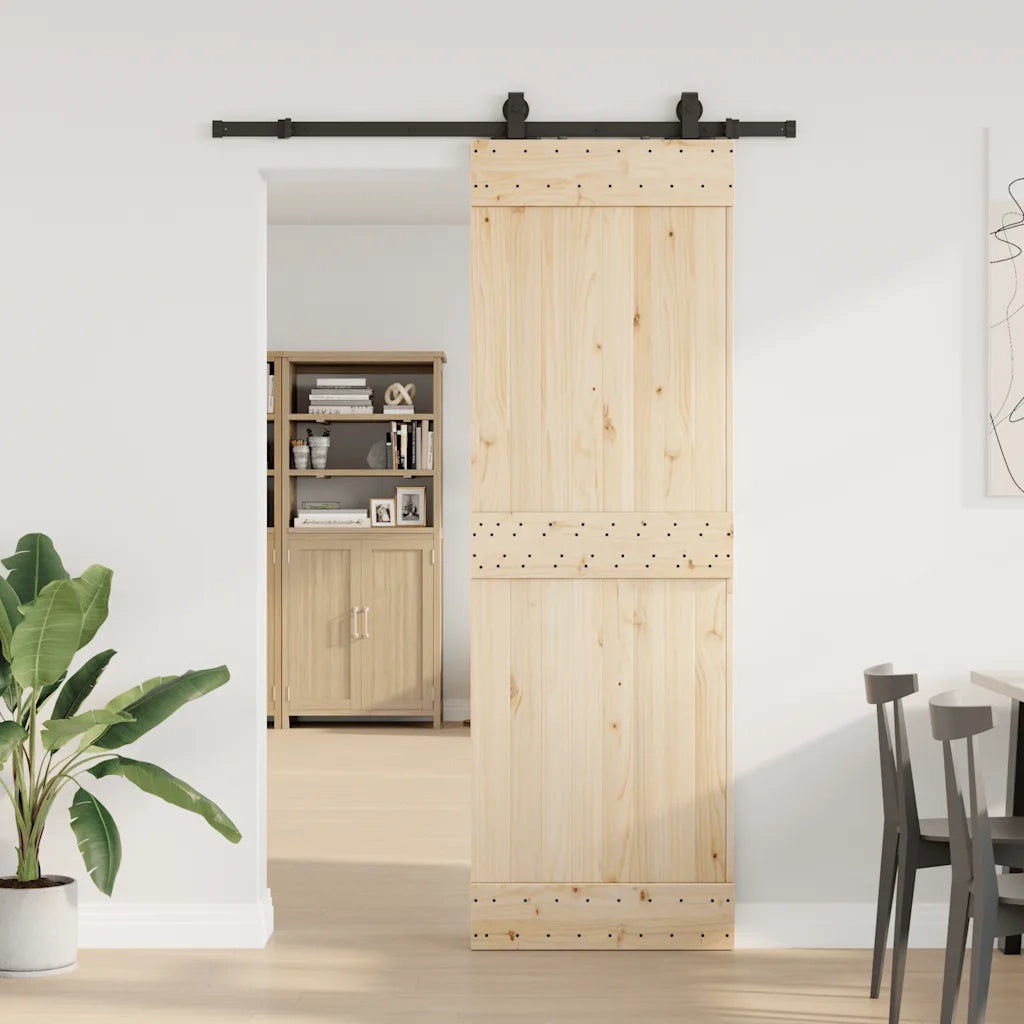 Kit di Binari per Porte Scorrevoli 152,5 cm Acciaio Nero 4009718