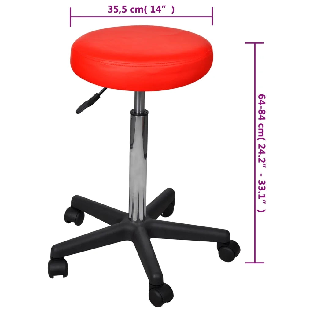 Sgabello da Ufficio Rosso 240472