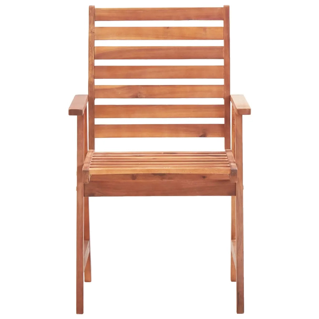 Sedie da Pranzo da Esterni con Cuscini 3 pz Massello di Acacia 3064357