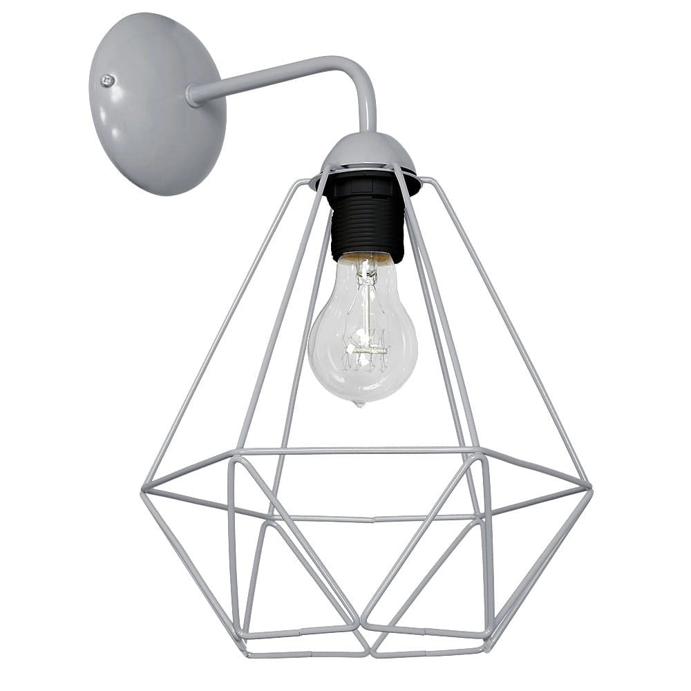 Applique Milagro Basket MLP7207 metallo grigio E27 60W