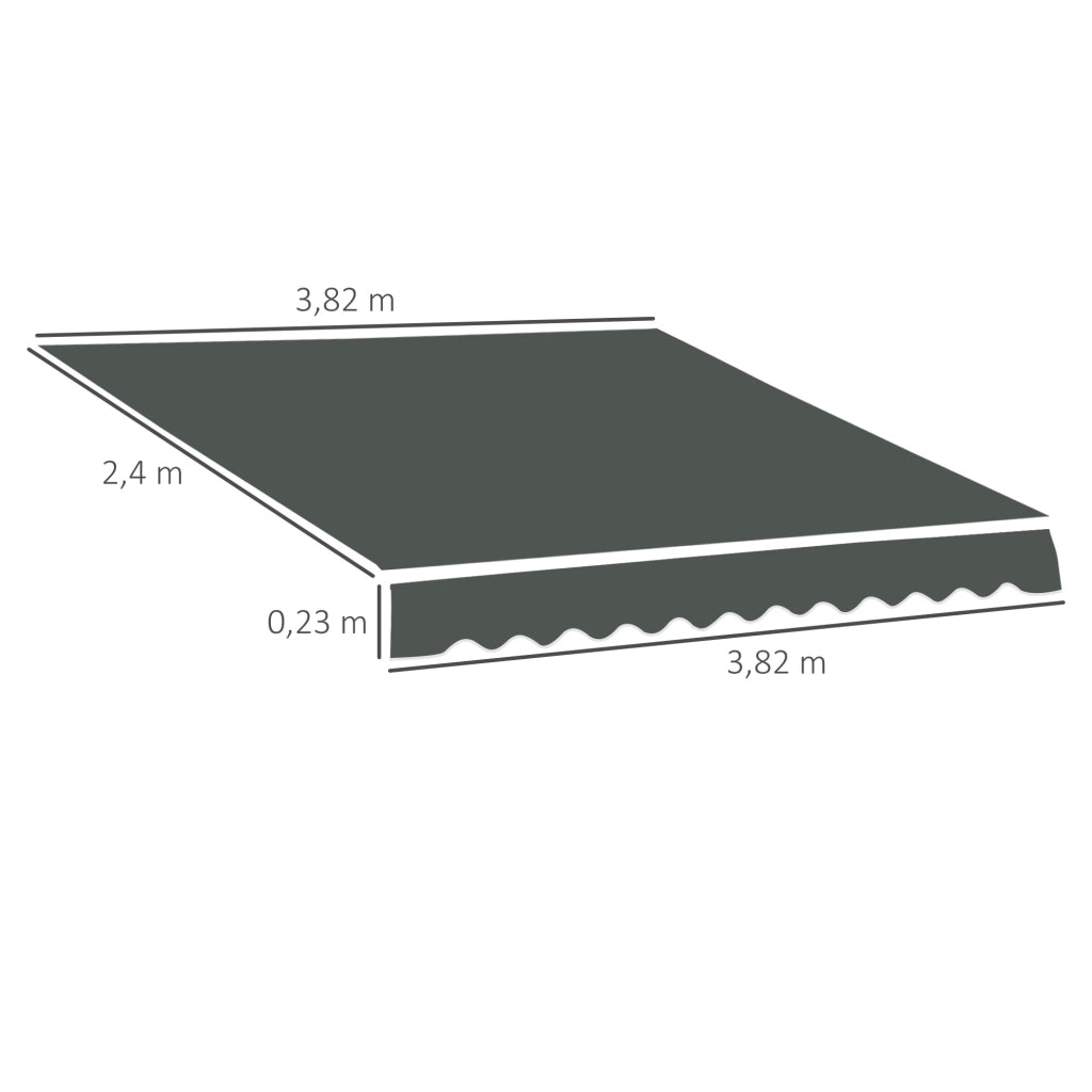 Tenda da sole ¨C zephmum ¨C Polyester 280 g/m2 grigio