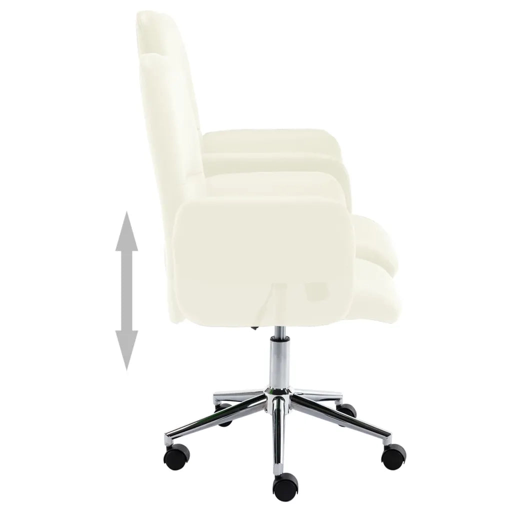 Sedia da Ufficio Crema in Similpelle