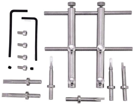 Strumento di rimozione lenti DSLR professionale - Chiave a 6 assi e viti in acciaio inox