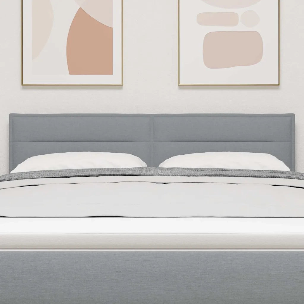 Testiera | Testata Grigio chiaro 144 cm Tessuto