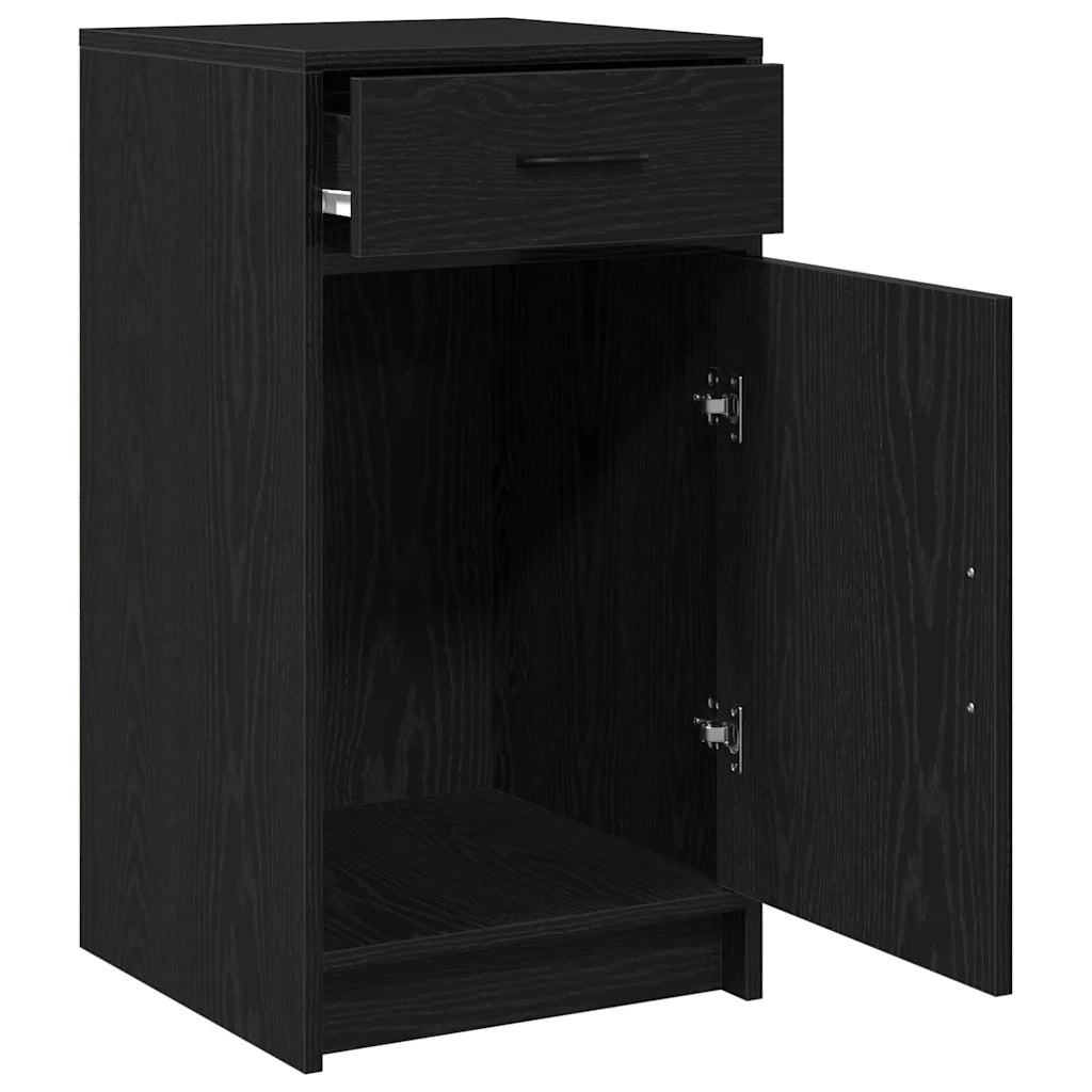 Credenza Rovere Nero 40 x 40.5 x 75 cm Legno multistrato 865065