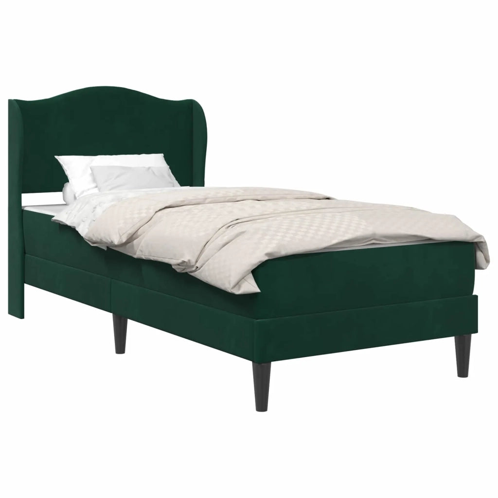 Struttura del letto con stoccaggio e testata Verde Scuro 3415186