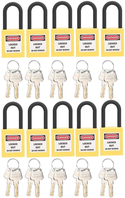 Sicurezza elettrica - Blocchi di sicurezza - Lockout Tagout - Paia in nylon