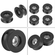 Roller a forma di U con catena - 0840UU Ruota guida a profilo U - 8x39.5x20.1mm