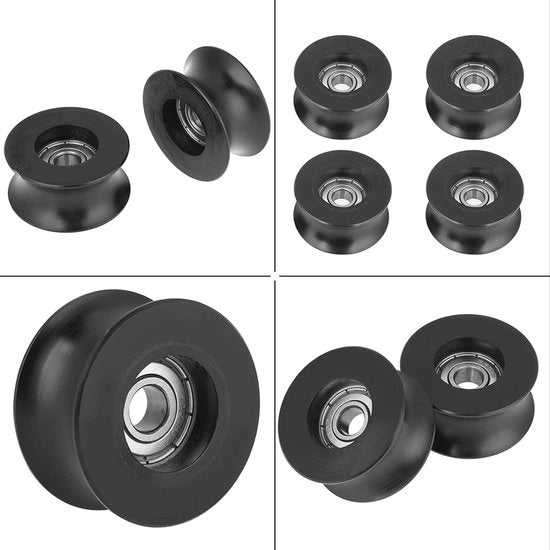 Roller a forma di U con catena - 0840UU Ruota guida a profilo U - 8x39.5x20.1mm