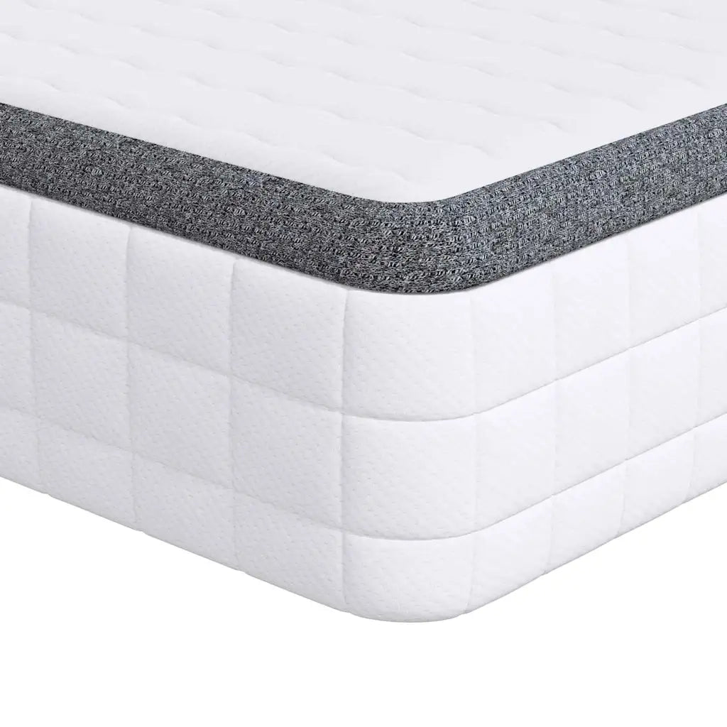 Materasso 2 pcs Bianco e Grigio 60 x 200 cm Molla Bonell 4106441