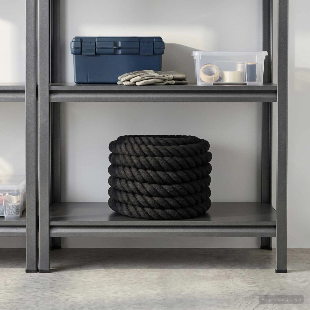 Corda di Cotone 36 mm 5 m Nero 100% Cotone 42011832