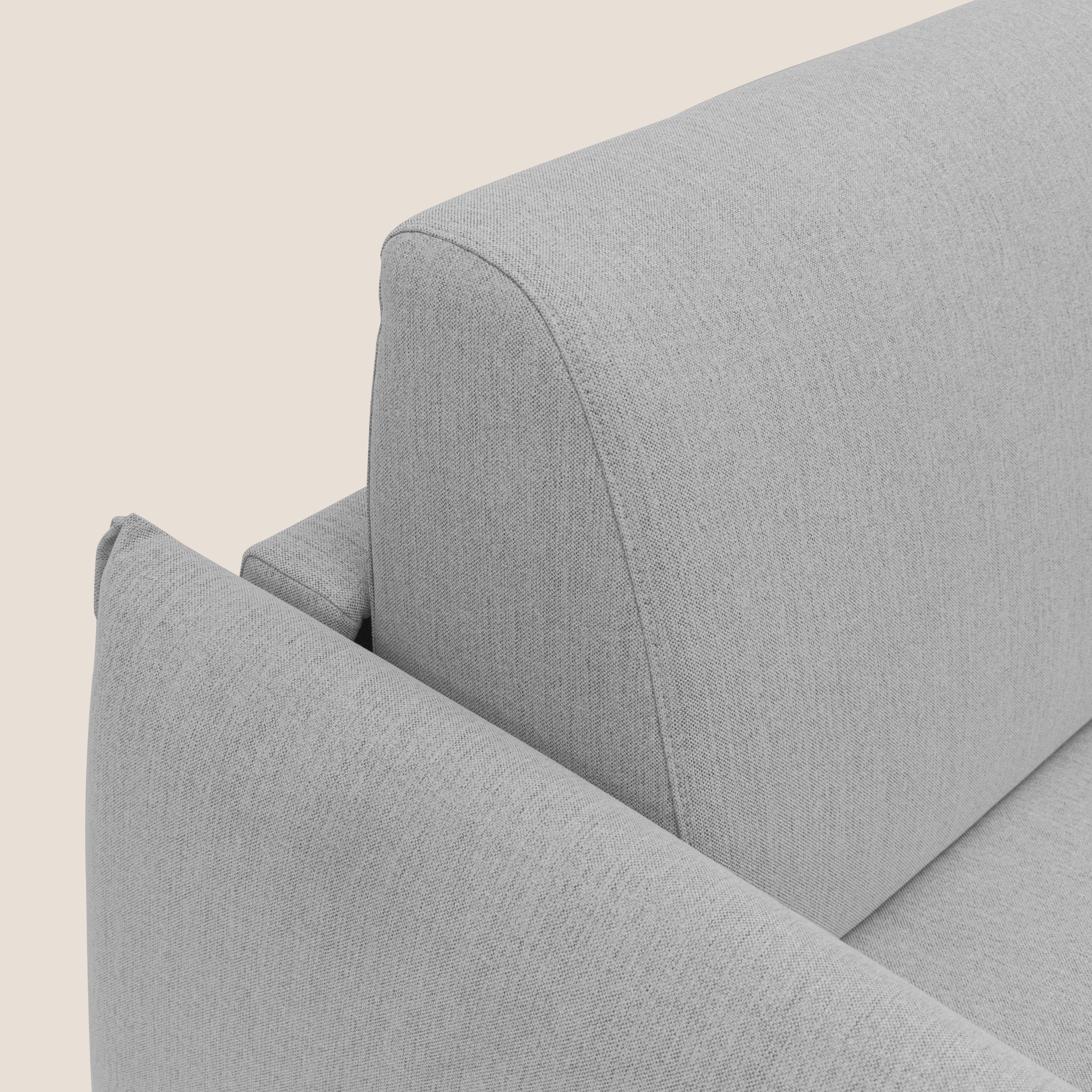 Divano Letto 2 Posti 175x95x96 cm in Tessuto Grigio