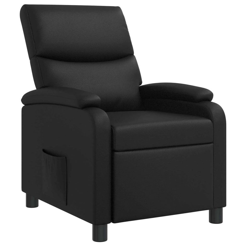 Poltrona reclinabile Nero Similpelle 42034981