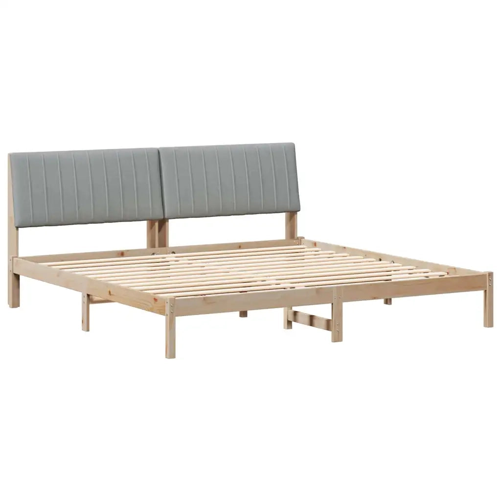 Struttura del letto Marrone 200 x 200 cm Pino massello 3394398