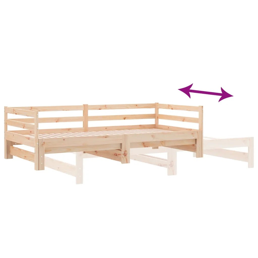 Lettino Estraibile senza Materasso-Struttura Letto 90x190 cm
