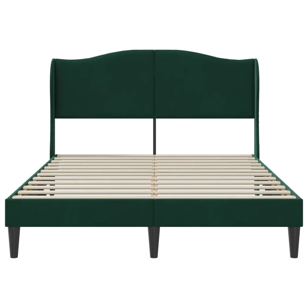 Struttura del letto Verde Scuro 140 x 200 cm Velluto 42027925